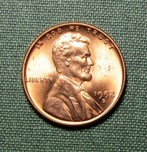 1952D Wheat Back Lincoln Cent