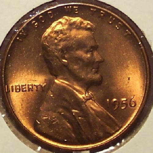 1956 Lincoln Wheat Cent CH BU #0015