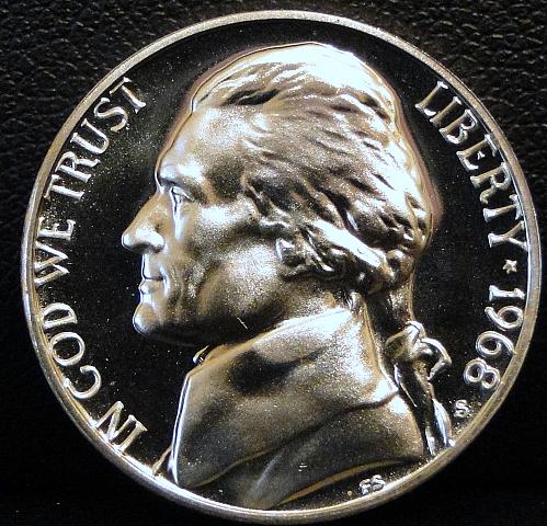 1968-S Proof Jefferson Nickel