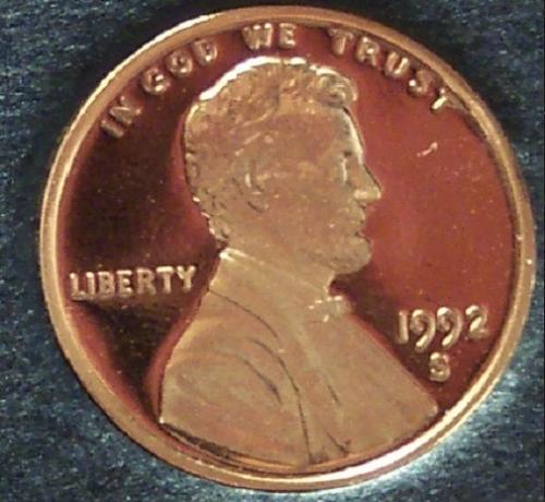 1992-S Proof Lincoln Penny PF65 #0045