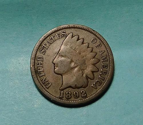 1892 INDIAN HEAD CENT