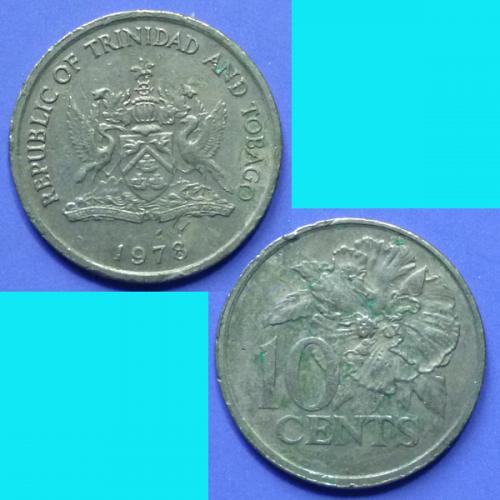 Trinidad and Tobago 10 Cents 1978 km 27