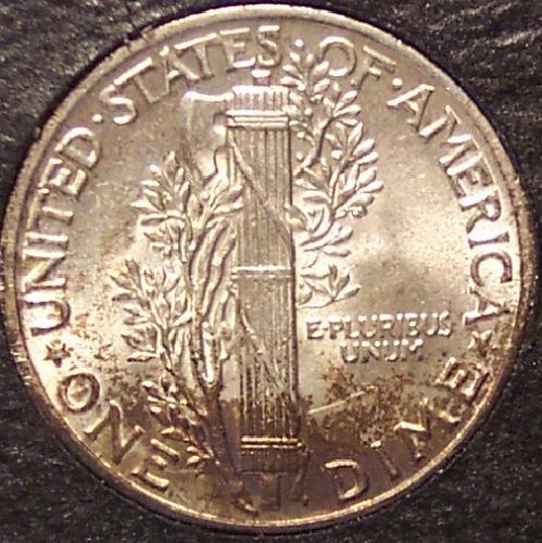 1944 Mercury Head Dime BU #0145