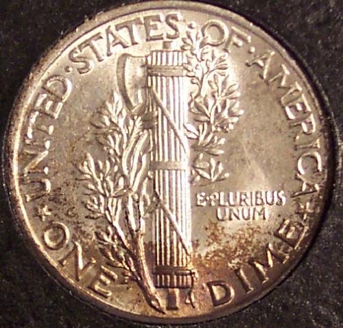 1944 Mercury Head Dime BU #0145