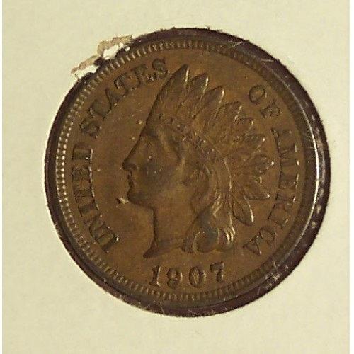 1907 Indian Head Penny EF #0303