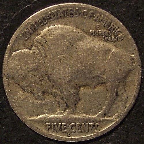 1917-D Buffalo Nickel VG Scarce Date #0345