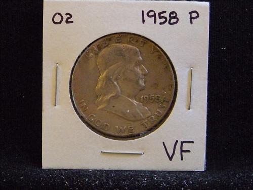 1958 P Franklin Half Dollar