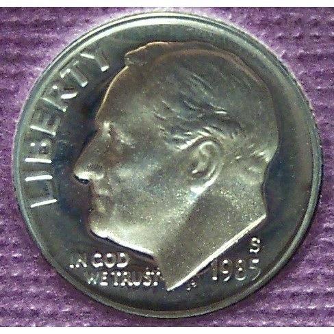1985-S Proof DCAM Roosevelt Dime PF65 #0374