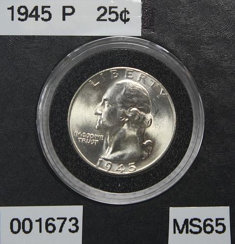 1945 P Washington Quarter