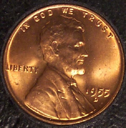 1955-D Lincoln Wheat Back Penny GEM BU #0506