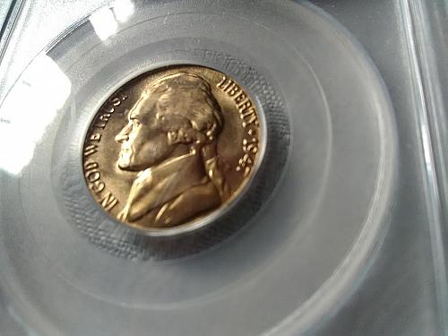 1947 D Jefferson nickel PCGS MS 65 Lovely golden tone $9.75 with free shipping