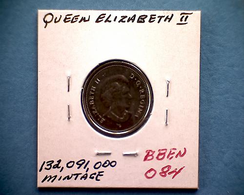 2004P  CANADA FIVE CENTS  QUEEN ELIZABETH 11