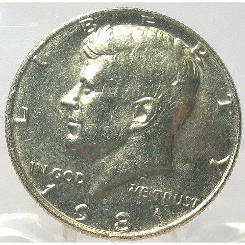 1981-P Kennedy Half Dollar BU In the Cello #0675