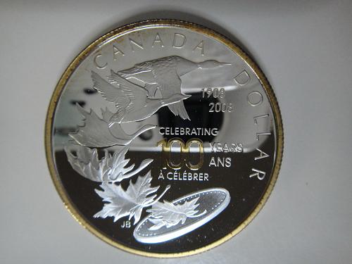 CANADA Dollar 2008 Proof-66 (GEM+) 100th Anniversary of Ottowa Mint