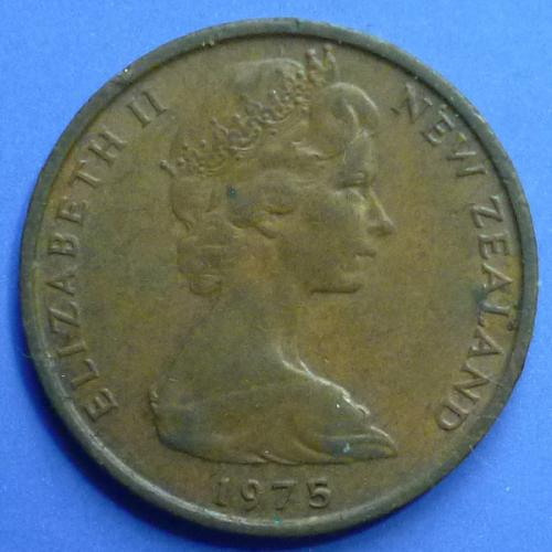 New Zealand 1 Cents 1975 QEII km 31.1