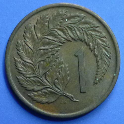 New Zealand 1 Cents 1975 QEII km 31.1