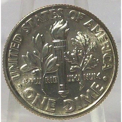 1996-D Roosevelt Dime GEM BU in the Cello #0765