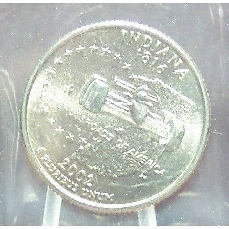 2002-P Indiana State Quarter BU in the Cello #0792