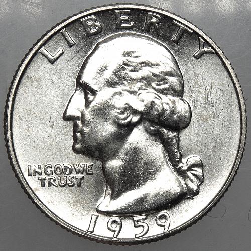 1959 D Washington Quarter #8 MS64