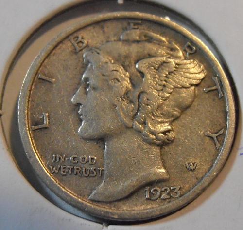 1923 P Mercury Silver Dime (23PAC3)