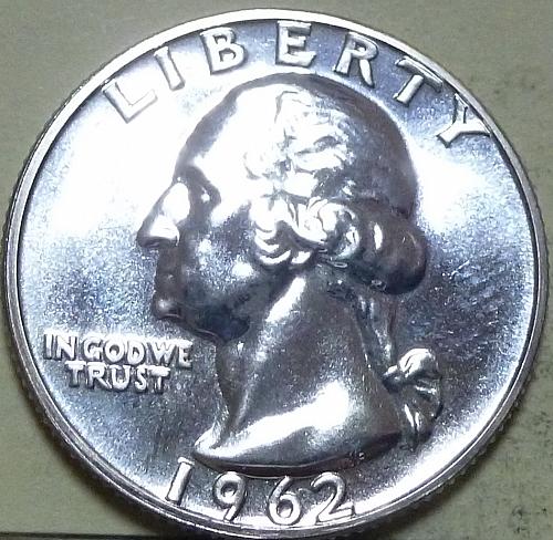 1962-P PROOF Washington Quarter    (B157)