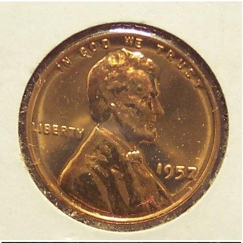 1957 Lincoln Wheat Back Proof Penny #0964