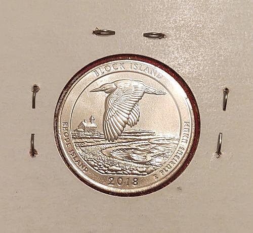 2018-D Washington ATB Quarter -Block Island