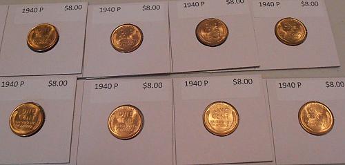 1940 P Lincoln Cent -  BU