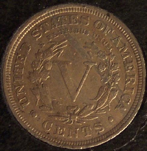 1910 Liberty Head "V" Nickel EF #0245