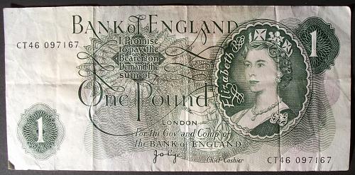 Great Britain P374g Pound VF #3