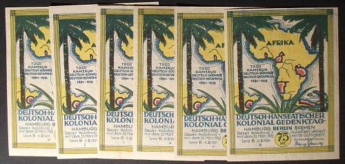 1923 Luderitz Colonial Africa Complete Set