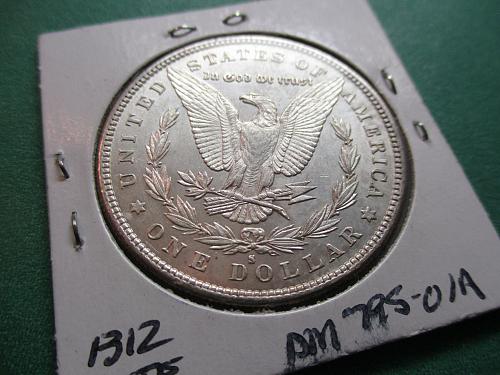 1879-S  AU55 Morgan Dollar.  Reverse of 1879.  Item: DM 79S-01.