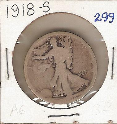 1918-S Walking Liberty Half