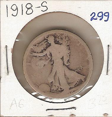 1918-S Walking Liberty Half