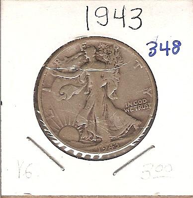 1943 Walking Liberty Half