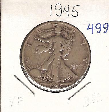 1945 Walking Liberty Half