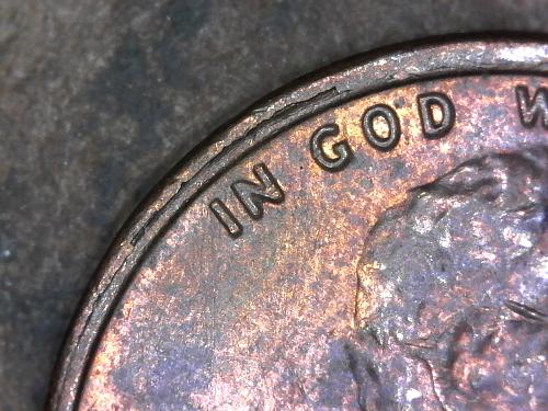 1979 P collar strike rim damage