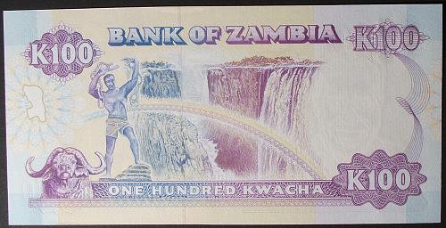 Zambia P34a 100 Kwacha UNC64