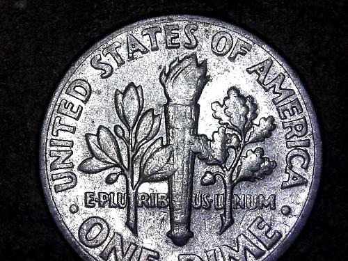 1970 D dime reverse of 68