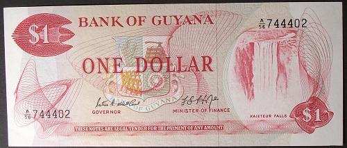 Guyana P21d Dollar AU