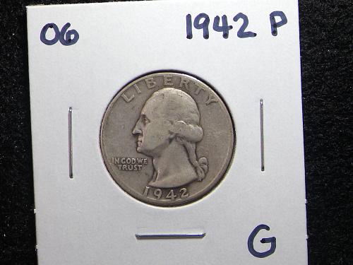 1942 P Washington Quarter