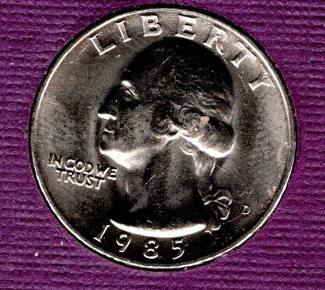 1985d Washington Quarter -#2