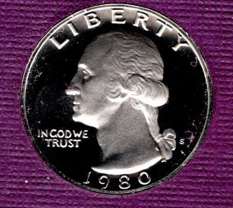 1980 S Washington Quarters - #3