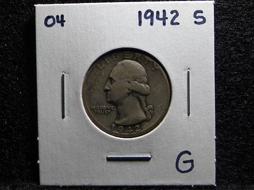 1942 S Washington Quarter