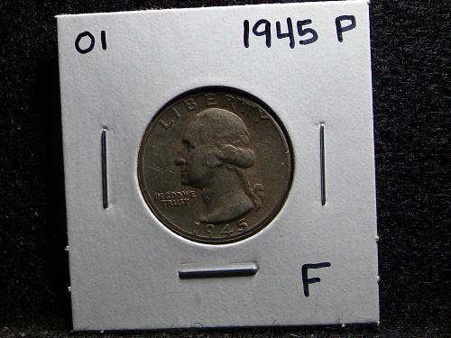 1945 P Washington Quarter