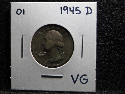 1945 D Washington Quarter