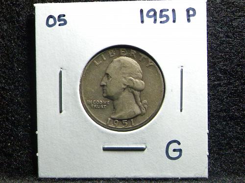 1951 P Washington Quarter