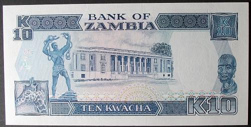 Zambia P31b 10 Kwacha UNC64