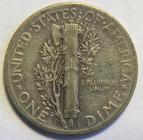 1945 D Mercury Dimes Winged Liberty Silver Dime V1P4R5