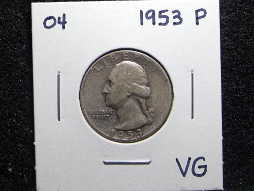 1953 P Washington Quarter